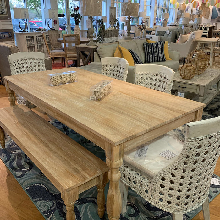 Laguna Beach Natural 77" Dining Table