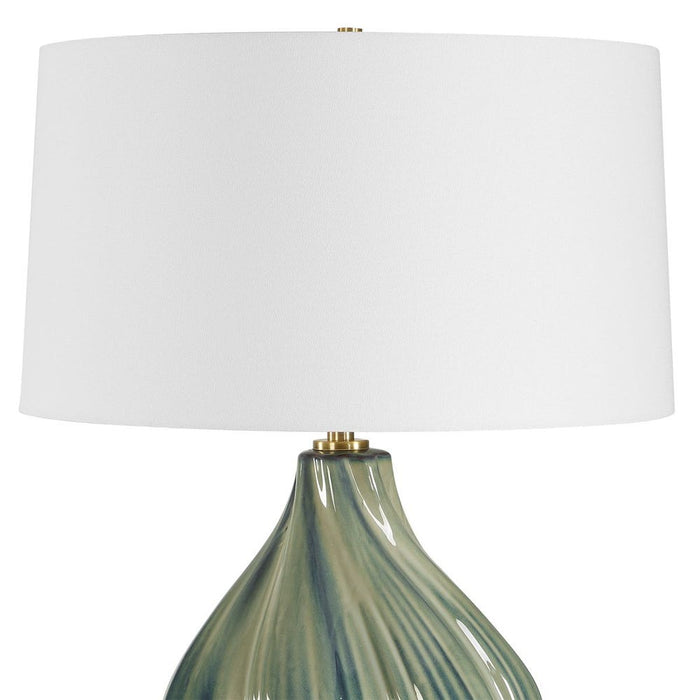 Serene Swirl Ceramic Table Lamp