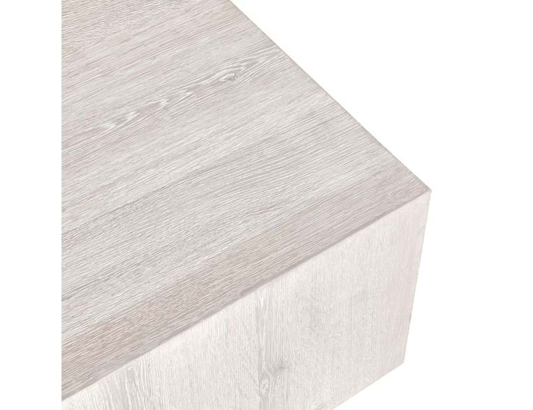 Reece White Wash 42" Square Coffee Table