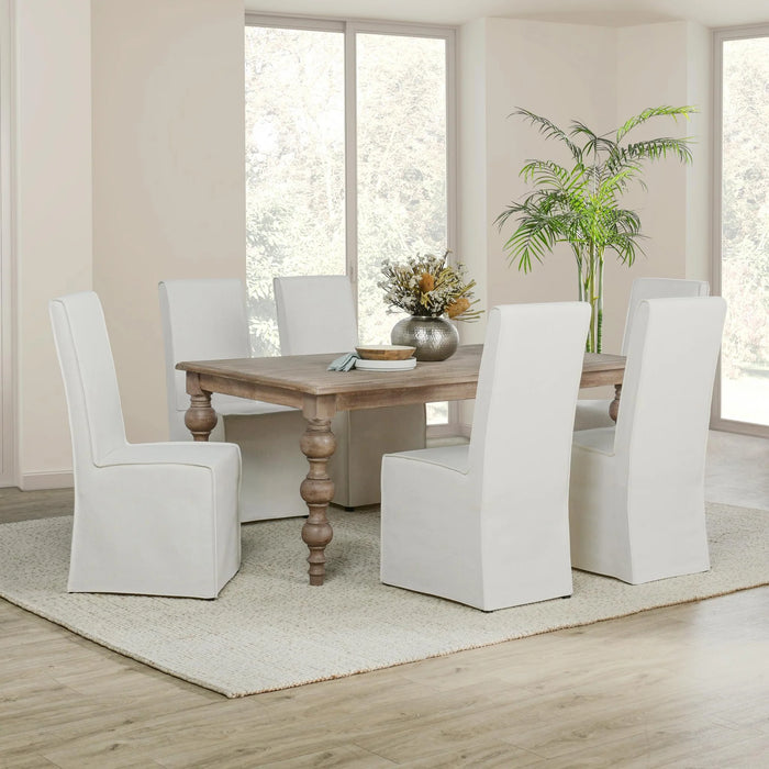 Galveston White Slipcover Dining Chair