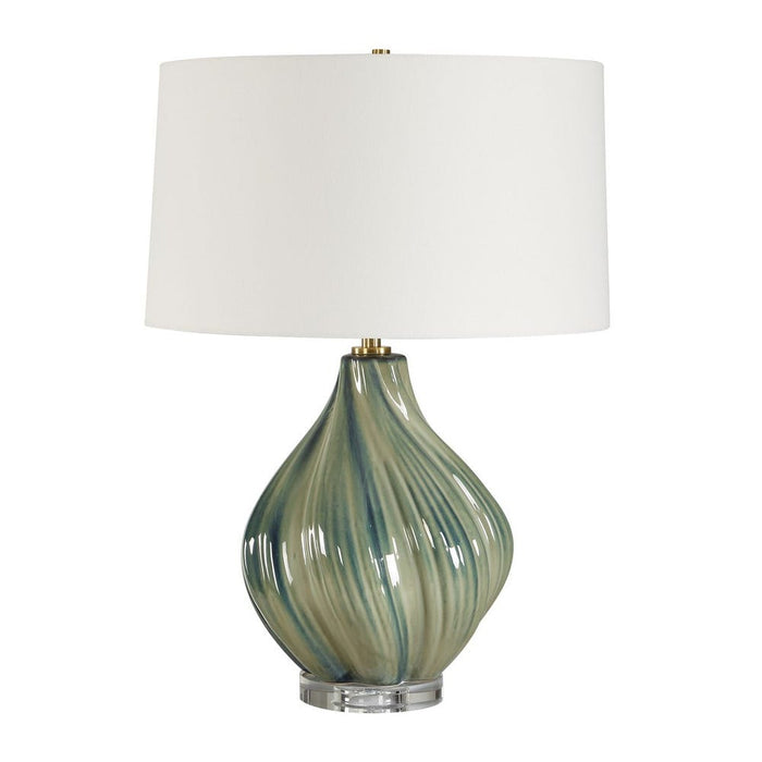 Serene Swirl Ceramic Table Lamp