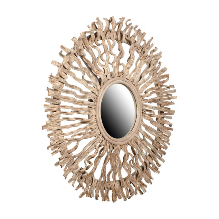 Palma Natural Fiber Mirror