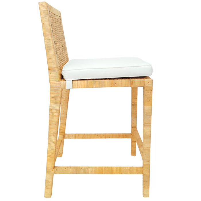 Ellie Rattan Square Back Stool