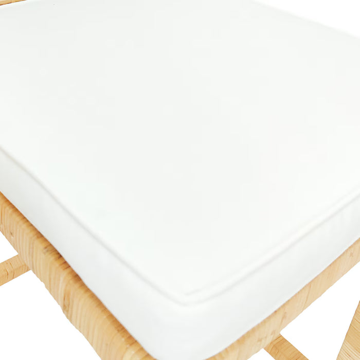 Ellie Rattan Square Back Stool