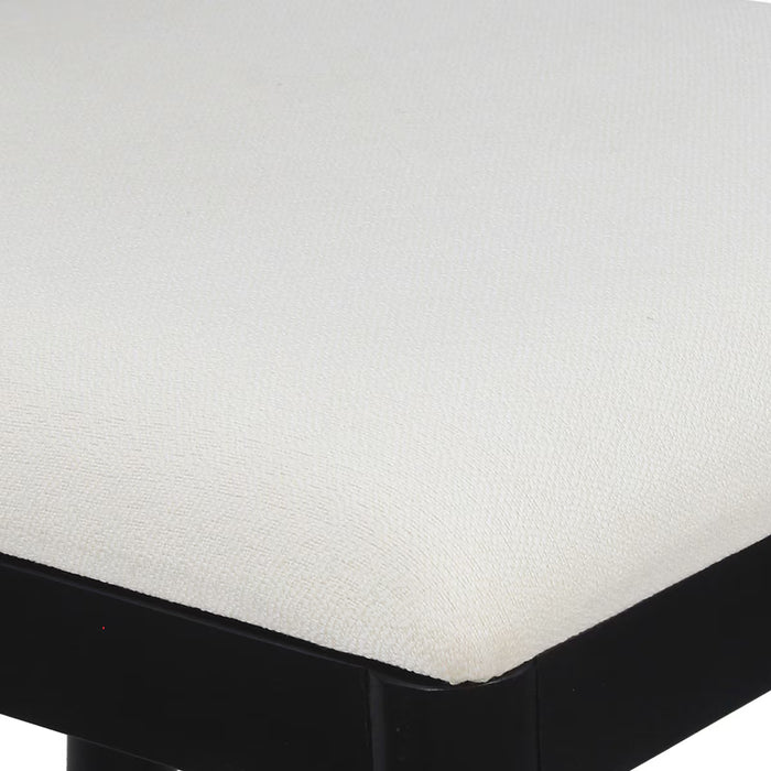 Marina Seagrass Black Counter Stool