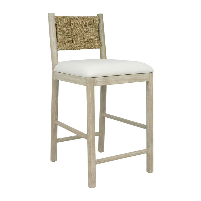 Marina Seagrass Beige Counter Stool