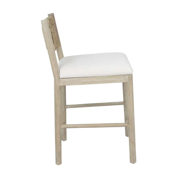 Marina Seagrass Beige Counter Stool