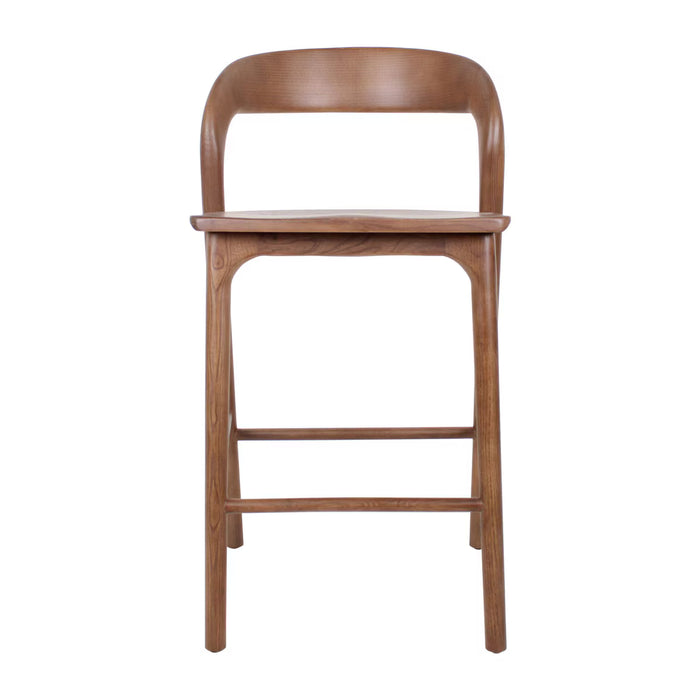 Marlow Ash Walnut Brown Counter Stool