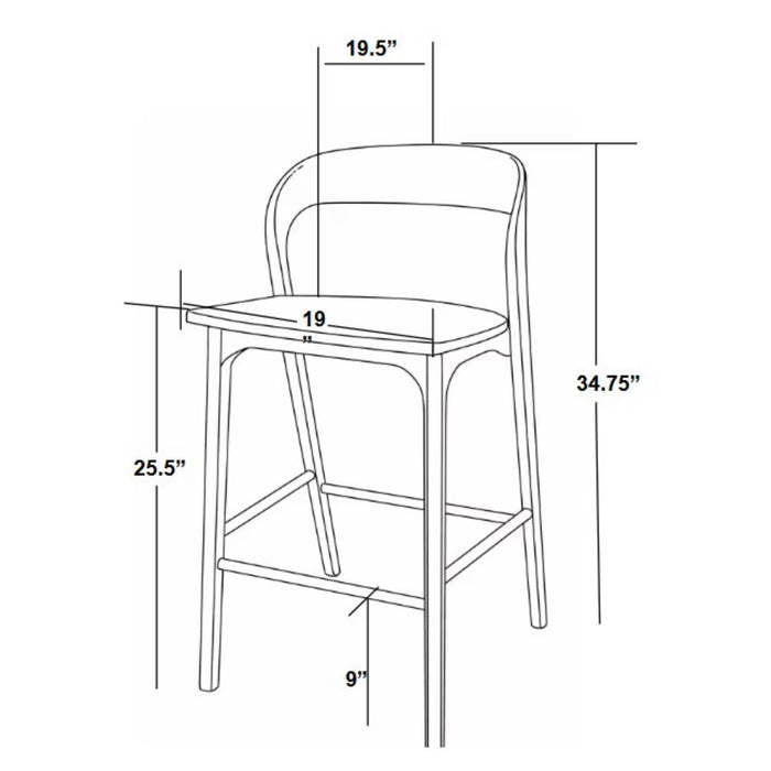 Marlow Ash Natural Counter Stool