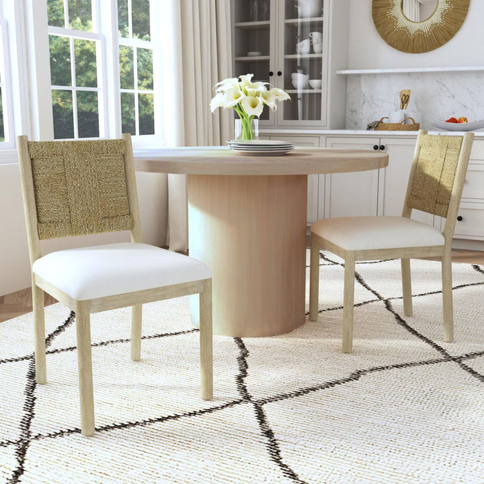 Bayview Woven Seagrass Dining Chair- Beige