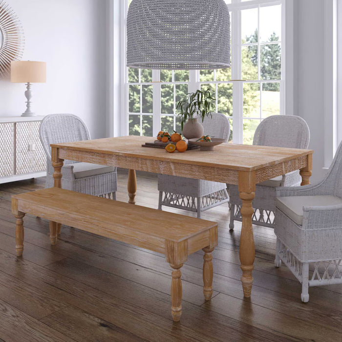 Laguna Beach Natural 77" Dining Table