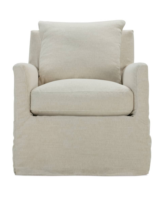 Leslie Slipcover Swivel Glider