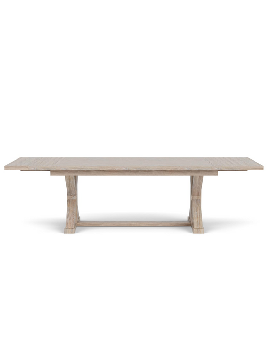 Rosie Trestle 86" Extension Dining Table