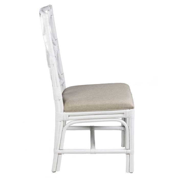Houston Chippendale White Dining Chair