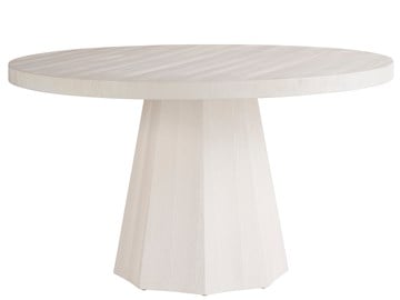 Madison Round Dining Table – Extendable to 74" | White Finish