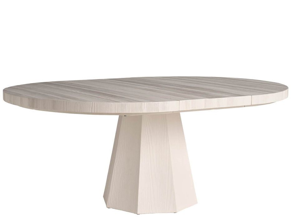 Madison Round Dining Table – Extendable to 74" | White Finish