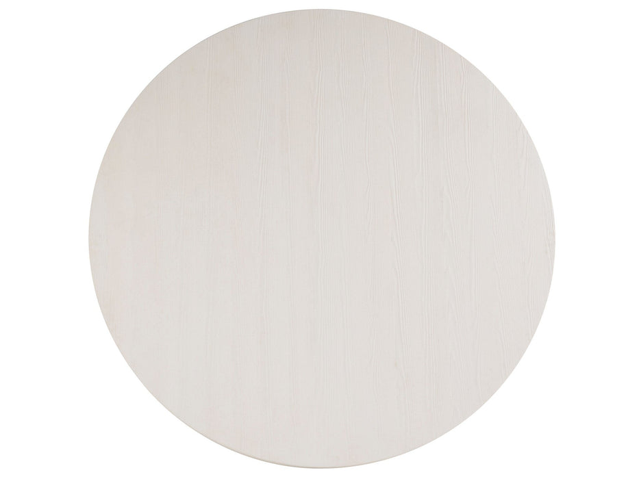 Madison Round Dining Table – Extendable to 74" | White Finish