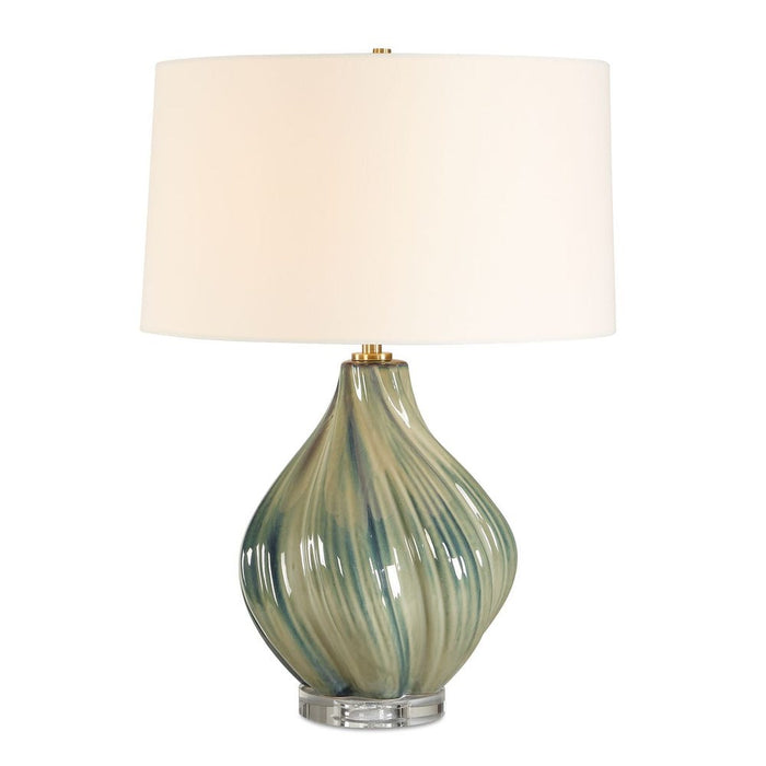Serene Swirl Ceramic Table Lamp