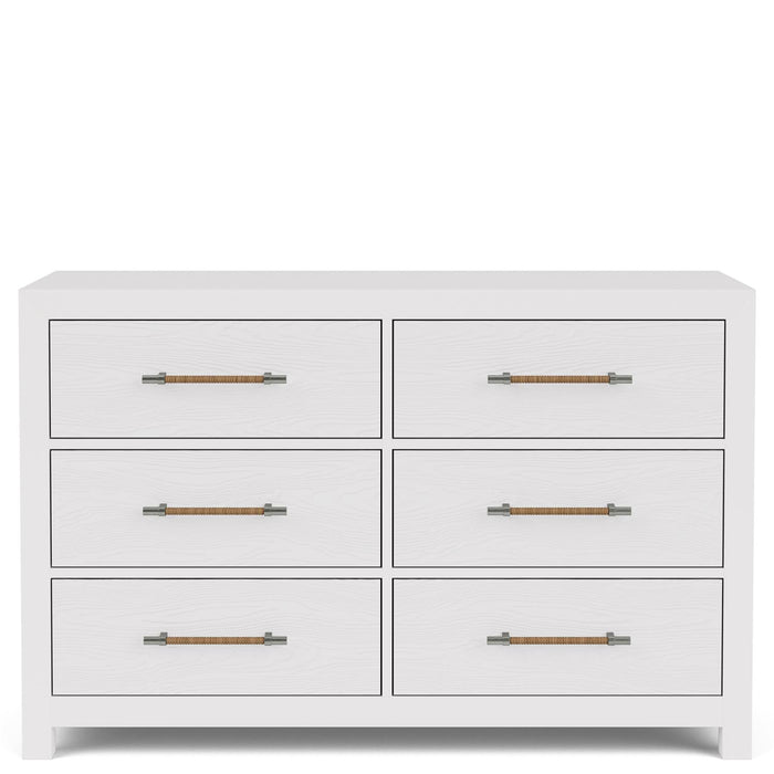Rosie 6-Drawer White Dresser