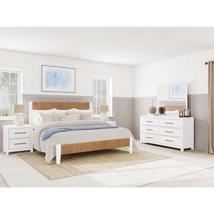 Rosie 6-Drawer White Dresser