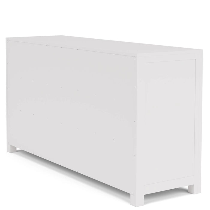 Rosie 6-Drawer White Dresser