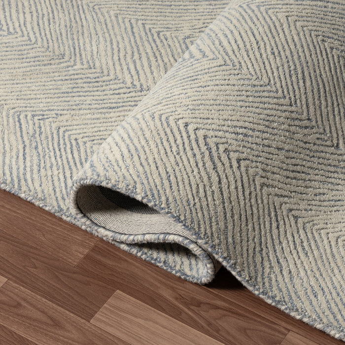 Sutton Blue Chevron Rug