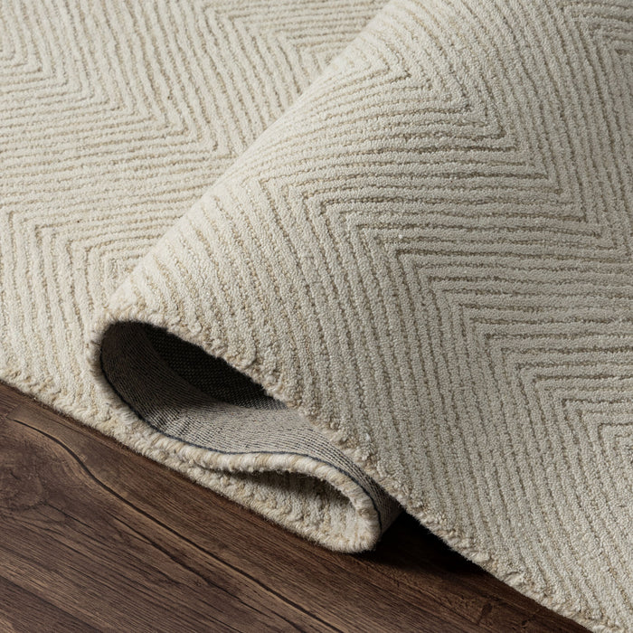 Sutton Beige Chevron Rug