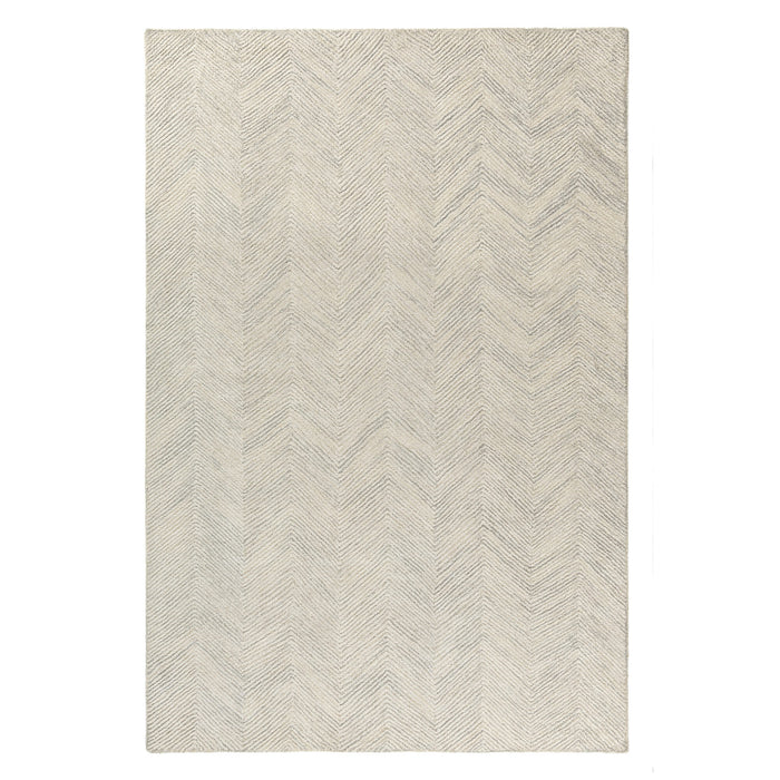 Sutton Silver Chevron Rug