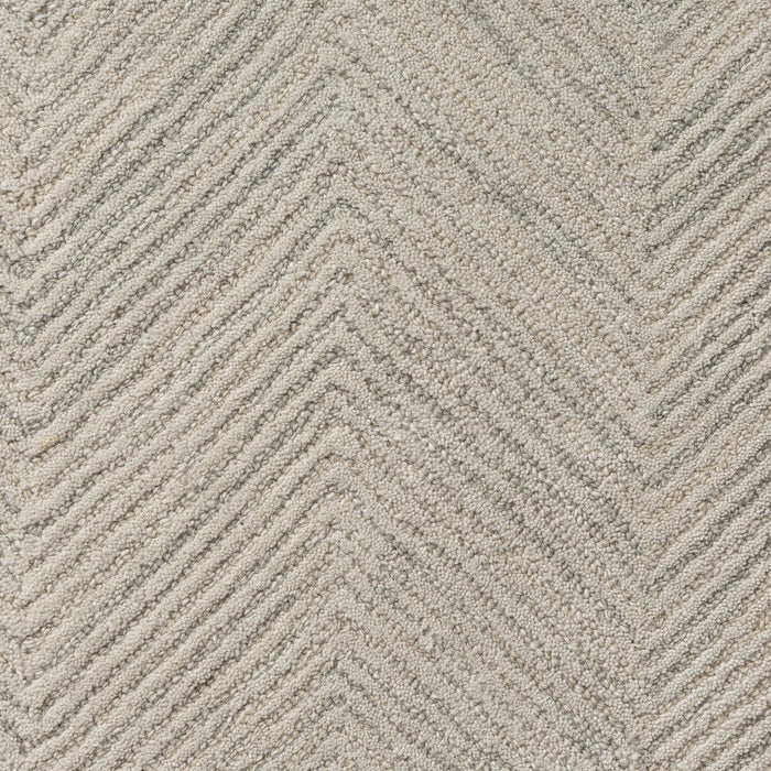 Sutton Silver Chevron Rug