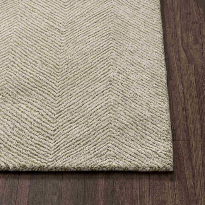 Sutton Green Chevron Rug