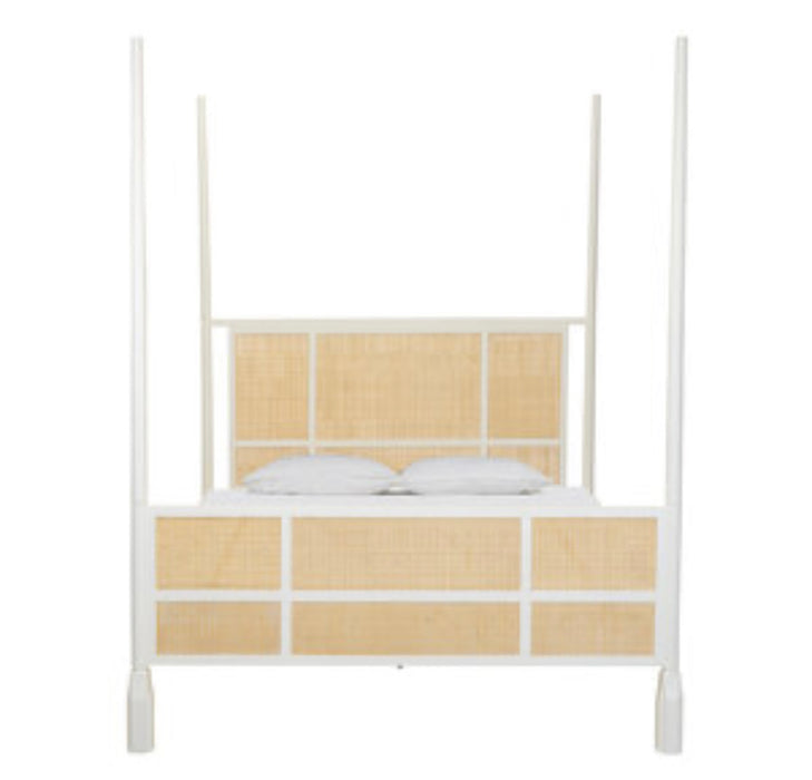 Topsail Woven Cane 4 Poster Bed