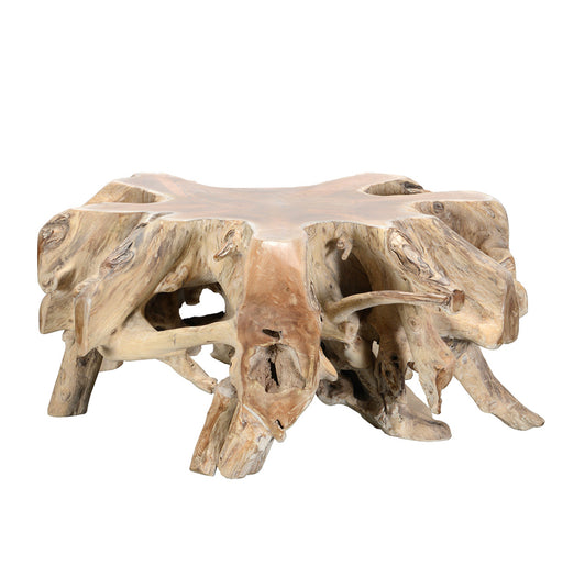 Rustic found wood coffee table.