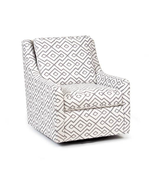 White and brown accent arm chair,