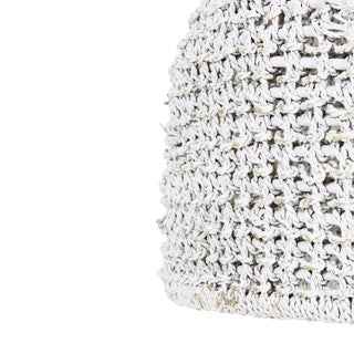 Powell Woven Rope White Chandelier