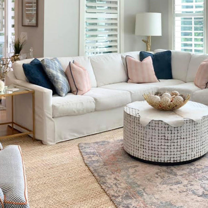 Palm Beach Slipcover Track Arm Sectional